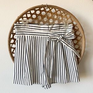 Zara paper bag waist shorts